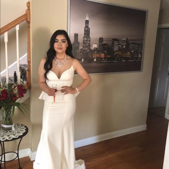 Prom Dress by Janique - Illusion Strapless - Picture 5 of 7